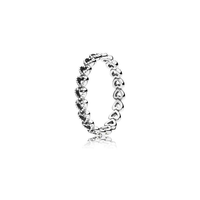 PANDORA BAND OF HEARTS RING 190980-52 Schmuck Silber Silver 925°