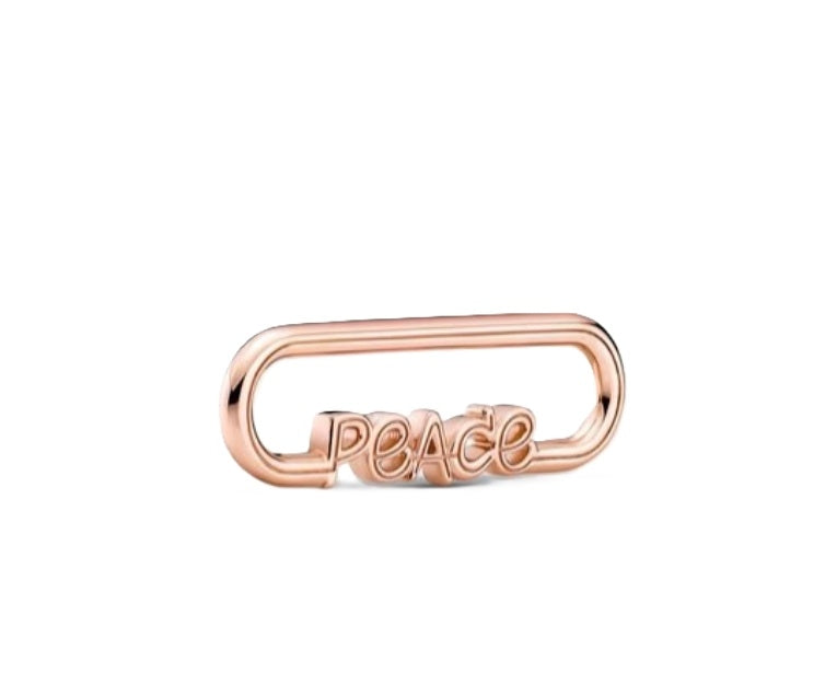 PANDORA CHARMS Mod. STYLING PEACE WORD LINK ***SPECIAL PRICE*** 789698C00 Schmuck Silber Silver 925°