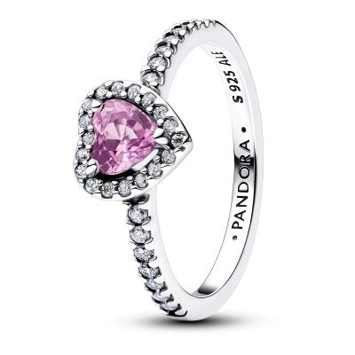 PANDORA ELEVATED HEART RING 198421C12-52 Schmuck Silber Silver 925°