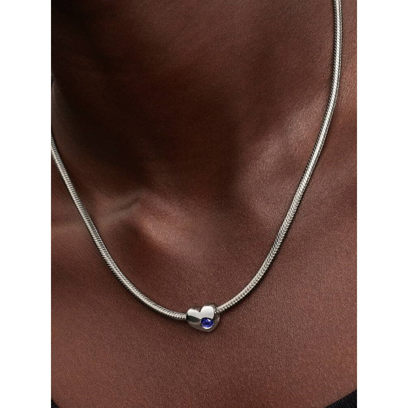 PANDORA ENGRAVABLE BLUE STONE HEART CHARM 794161C09 Schmuck Blau Silver 925°