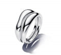 PANDORA ESSENCE ORGANICALLY SHAPED STACKING RINGS 193264C00-54 Schmuck Silber Silver 925° - ansicht-3