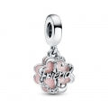 PANDORA FOUR-LEAF CLOVER FRIENDSHIP DOUBLE DANGLE CHARM 792245C01 Schmuck Silber Silver 925° ansicht-3