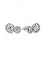 PANDORA HALO AND HUG STUD EARRINGS 293774C01 Schmuck Silber Silver 925° - ansicht-3