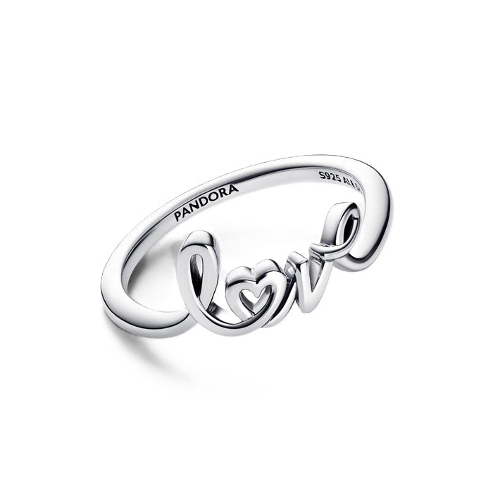 PANDORA HANDWRITTEN LOVE RING 193058C00-54 Schmuck Silber Silver 925°