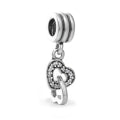 PANDORA INTERLOCKING HEARTS DANGLE CHARM 791242CZ Schmuck Silber Silver 925° - ansicht-3