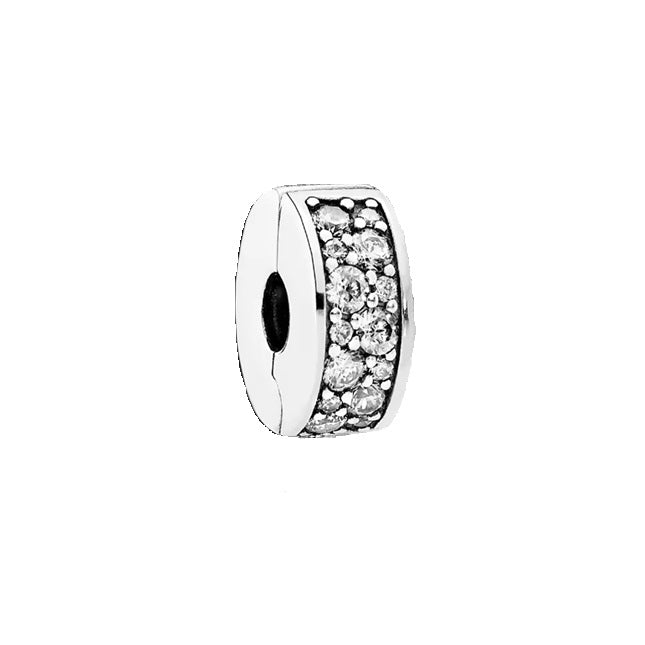 PANDORA Mod. CLEAR PAVÉ CLIP CHARM 791817CZ Schmuck Silber Silver 925° ansicht-2