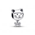 PANDORA Mod. MOMENTS PET CAT & BOW CHARM 792255C01 Schmuck Silber Silver 925° ansicht-3