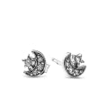 PANDORA Mod. SPARKLING MOON & STAR STUD EARRINGS 292990C01 Schmuck Silber Silver 925° ansicht-3