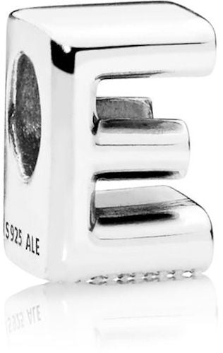 PANDORA MOMENTS ALPHABET LETTER E CHARM 797459 Schmuck Silber Silver 925°