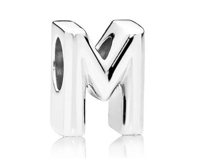 PANDORA MOMENTS ALPHABET LETTER M CHARM 797467 Schmuck Silber Silver 925°