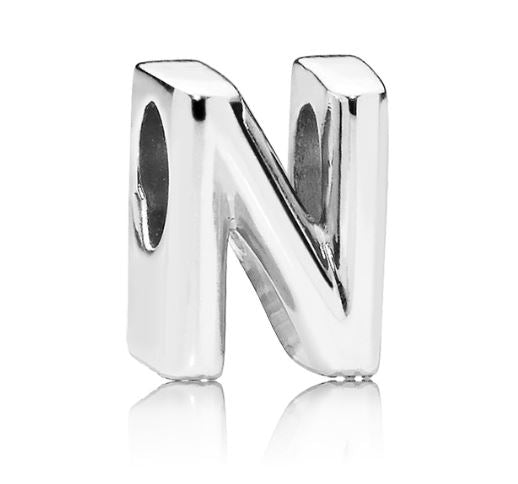 PANDORA MOMENTS ALPHABET LETTER N CHARM 797468 Schmuck Silber Silver 925°