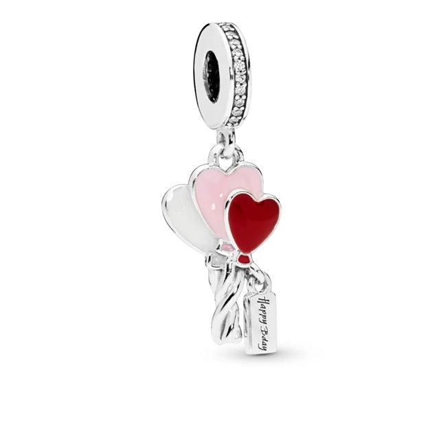 PANDORA MOMENTS BIRTHDAY BALLOONS PENDANT CHARM 798076CZ Schmuck Silber Silver 925°