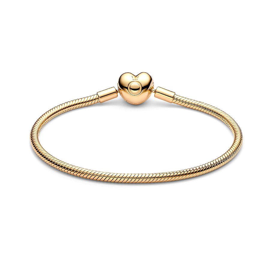 PANDORA MOMENTS HEART CLASP SNAKE CHAIN BRACELET 563050C00-18 Schmuck Silber Silver 925°