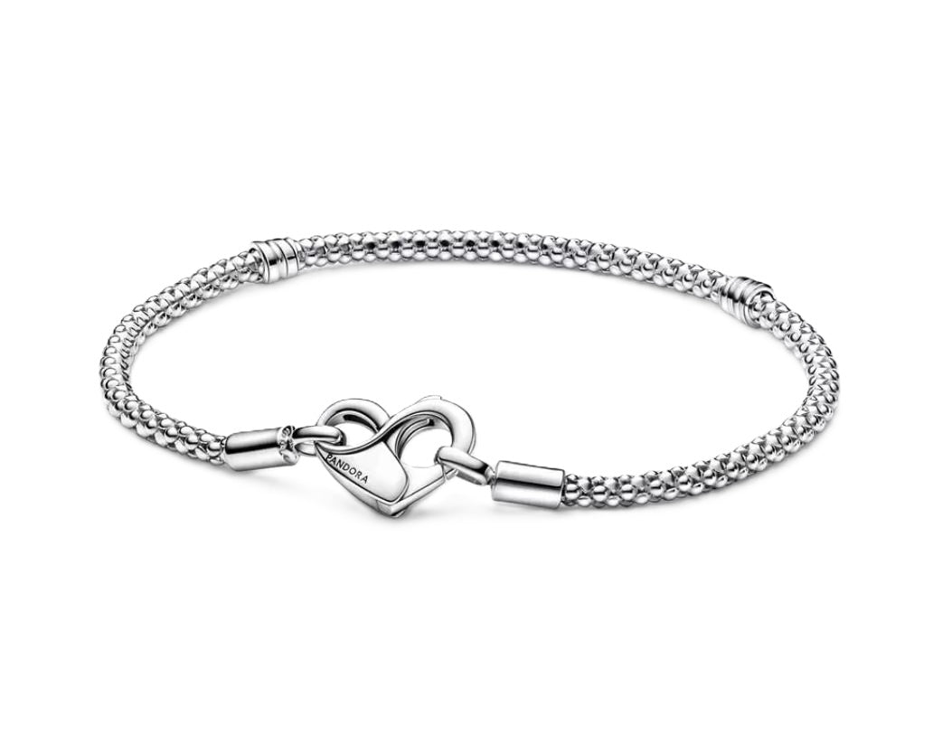 PANDORA MOMENTS STUDDED CHAIN BRACELET 592453C00-19 Schmuck Silber Silver 925° -