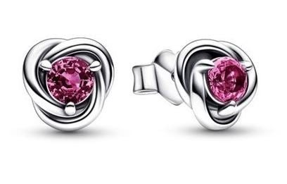 PANDORA OCTOBER BIRTHSTONE ETERNITY CIRCLE STUD EARRINGS 292334C05 Schmuck Silber Silver 925°
