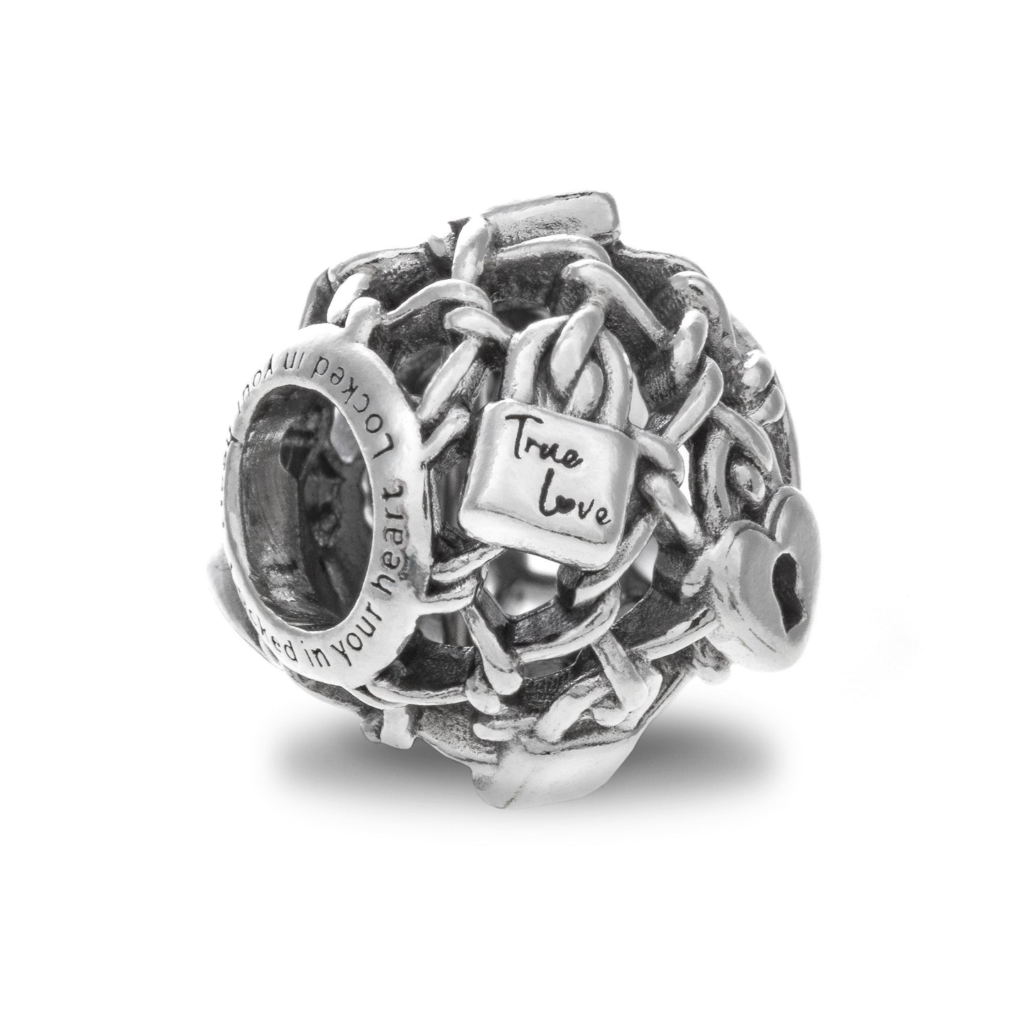 PANDORA OPENWORK CHAIN LINK PADLOCK CHARM 790071C00 Schmuck Silber Silver 925° -