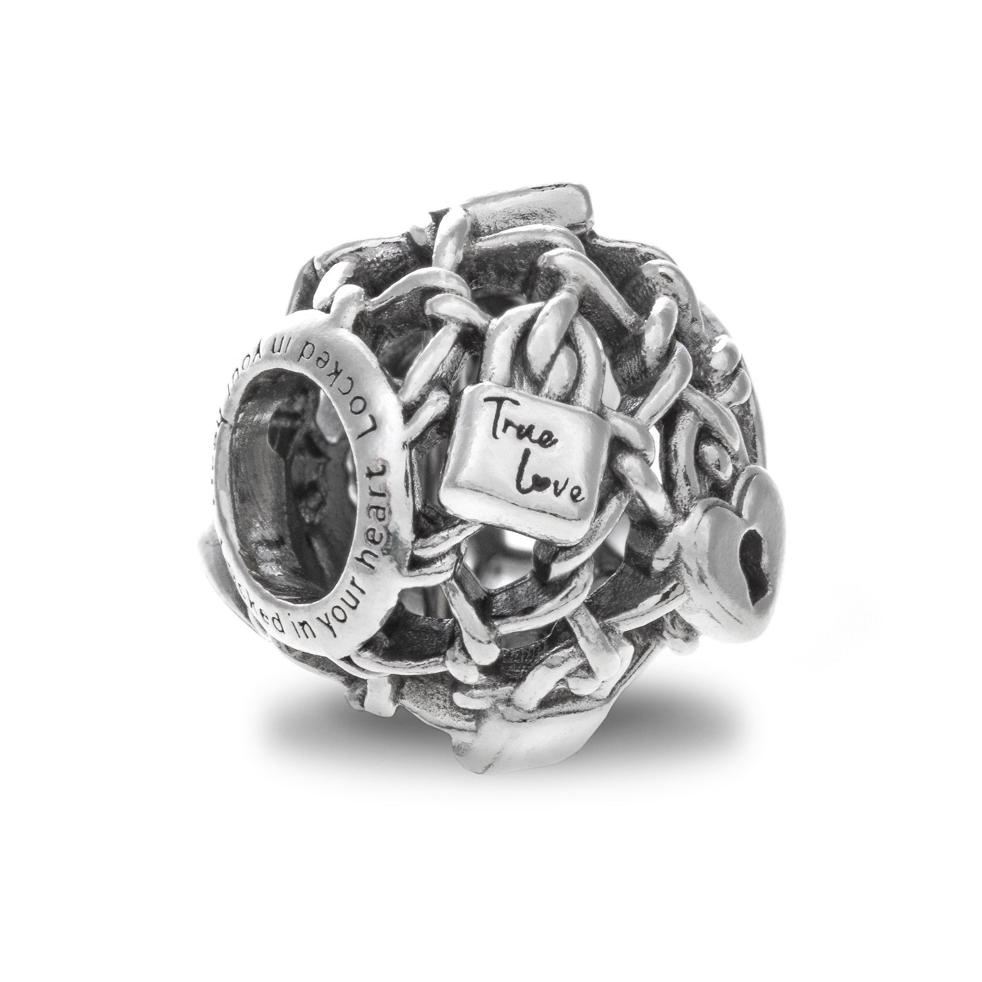 PANDORA OPENWORK CHAIN LINK PADLOCK CHARM 790071C00 Schmuck Silber Silver 925° -