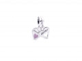 PANDORA PINK MURANO GLASS DRAGONFLY DANGLE CHARM 799187C01 Schmuck Silber Silver 925° - ansicht-3
