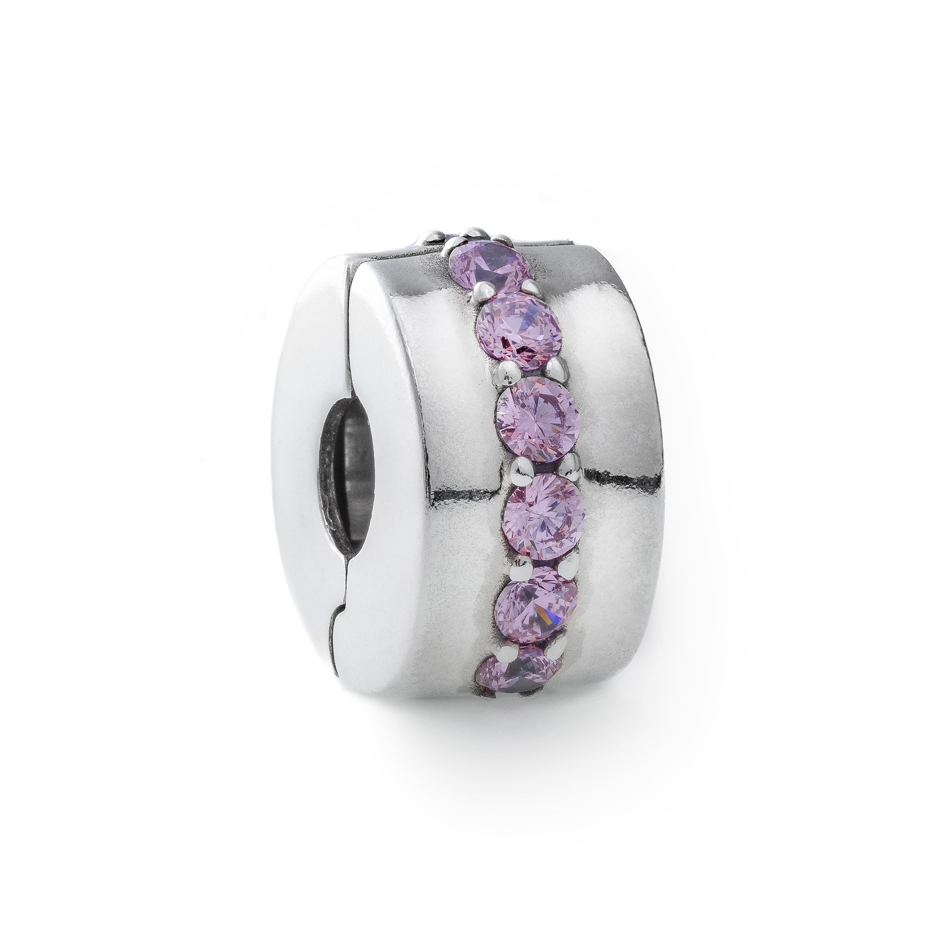 PANDORA PINK SPARKLING ROW CLIP 791972PCZ Schmuck Silber Silver 925° -