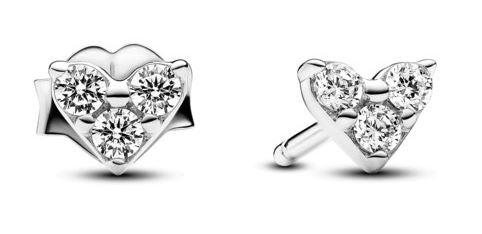 PANDORA SPARKLING DOUBLE BAND HOOP EARRINGS 293003C01 Schmuck Silber Silver 925°