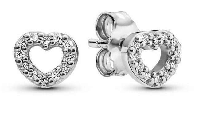 PANDORA SPARKLING DOUBLE HOOP EARRINGS 290528CZ Schmuck Silber Silver 925°