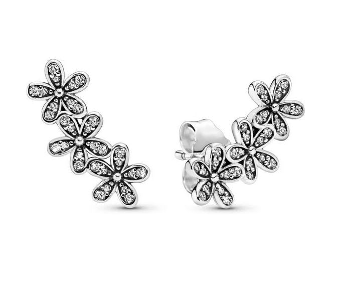 PANDORA SPARKLING DOUBLE HOOP EARRINGS 290744CZ Schmuck Silber Silver 925°