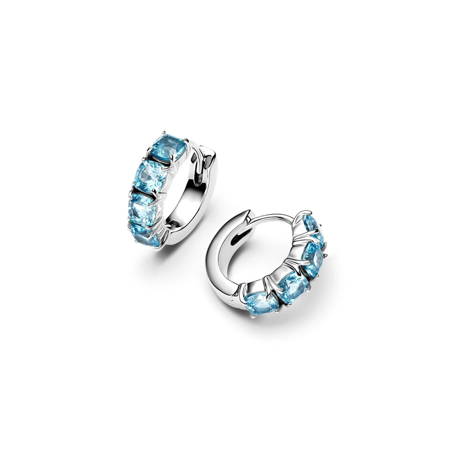 PANDORA SPARKLING DOUBLE HOOP EARRINGS 293851C01 Schmuck Silber Silver 925°