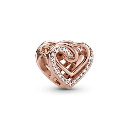 PANDORA SPARKLING ENTWINED HEARTS 789270C01 Schmuck Silber Silver 925°