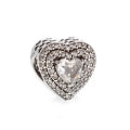 PANDORA SPARKLING LEVELLED HEARTS CHARM 799218C01 Schmuck Silber Silver 925° - ansicht-3