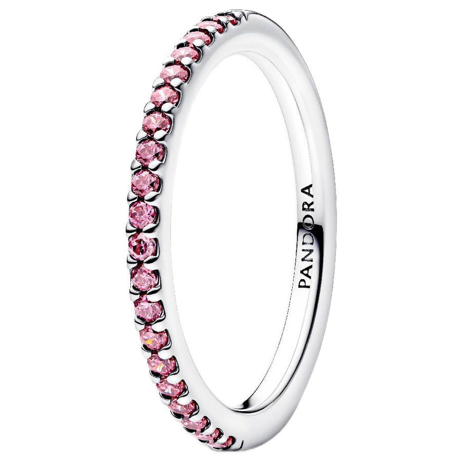 PANDORA SPARKLING PINK BAND RING 192999C02-58 Schmuck Silber Silver 925°