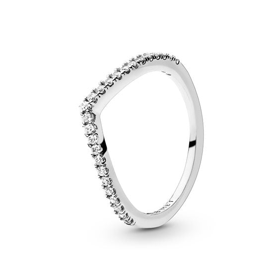 PANDORA SPARKLING WISHBONE RING 196316CZ-52 Schmuck Silber Silver 925°