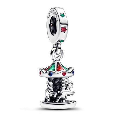 PANDORA SPINNING CAROUSEL DANGLE 793586C01 Schmuck Silber Silver 925°
