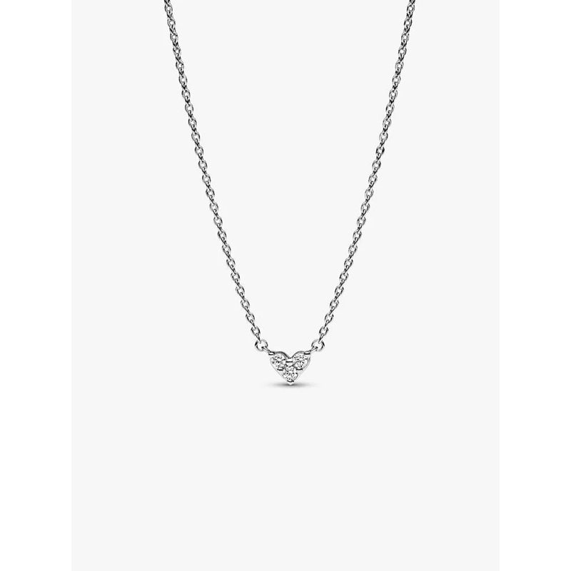 PANDORA TRIPLE STONE HEART COLLIER NECKLACE 393014C01-45 Schmuck Silber Silver 925° ansicht-2