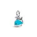 PANDORA TURQUOISE-COLOURED WHALE DANGLE CHARM 793822C01 Schmuck Silber Silver 925° ansicht-3