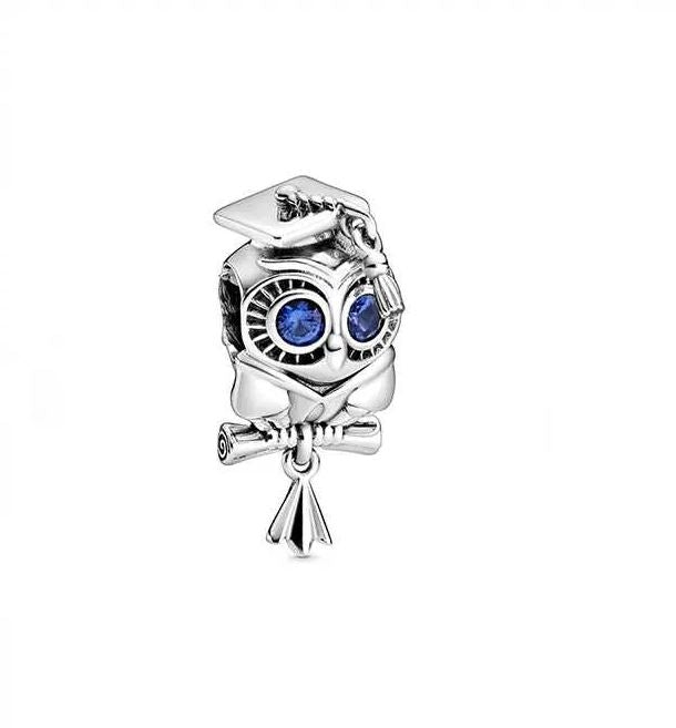 PANDORA WISE OWL GRADUATION CHARM 798907C01 Schmuck Silber Silver 925°