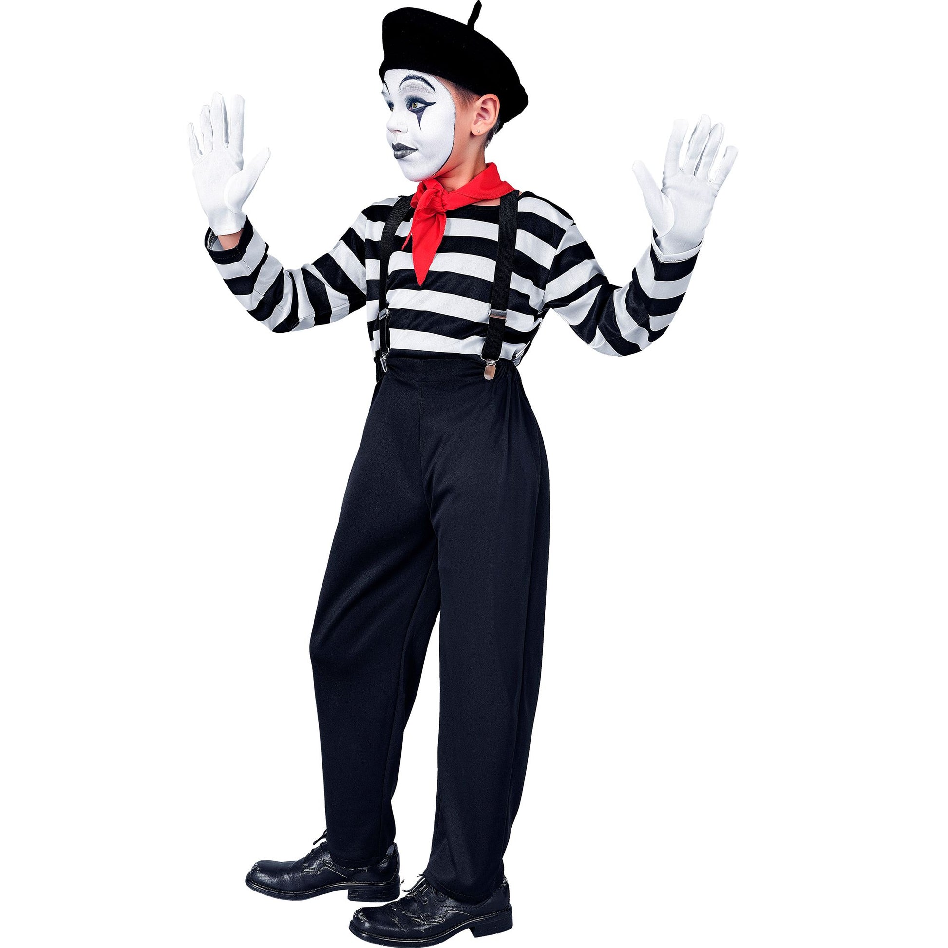 "PANTOMIME" (Oberteil, Hose, Hosenträger, Halstuch, Handschuhe, Mütze) – Ansicht 3