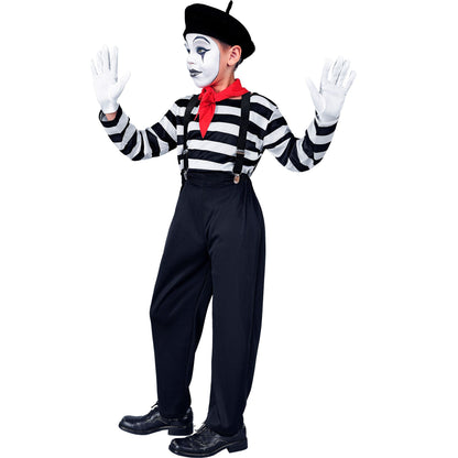 "PANTOMIME" (Oberteil, Hose, Hosenträger, Halstuch, Handschuhe, Mütze) – Ansicht 3