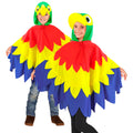 "PAPAGEI" (Poncho mit Kapuze) – Vorderansicht