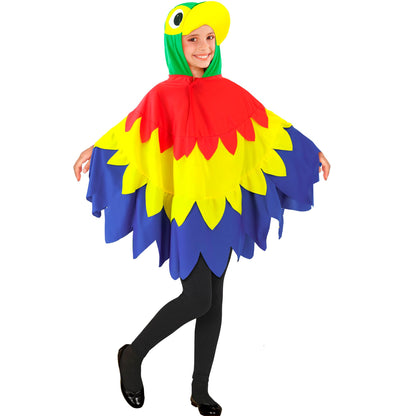"PAPAGEI" (Poncho mit Kapuze) – Ansicht 3