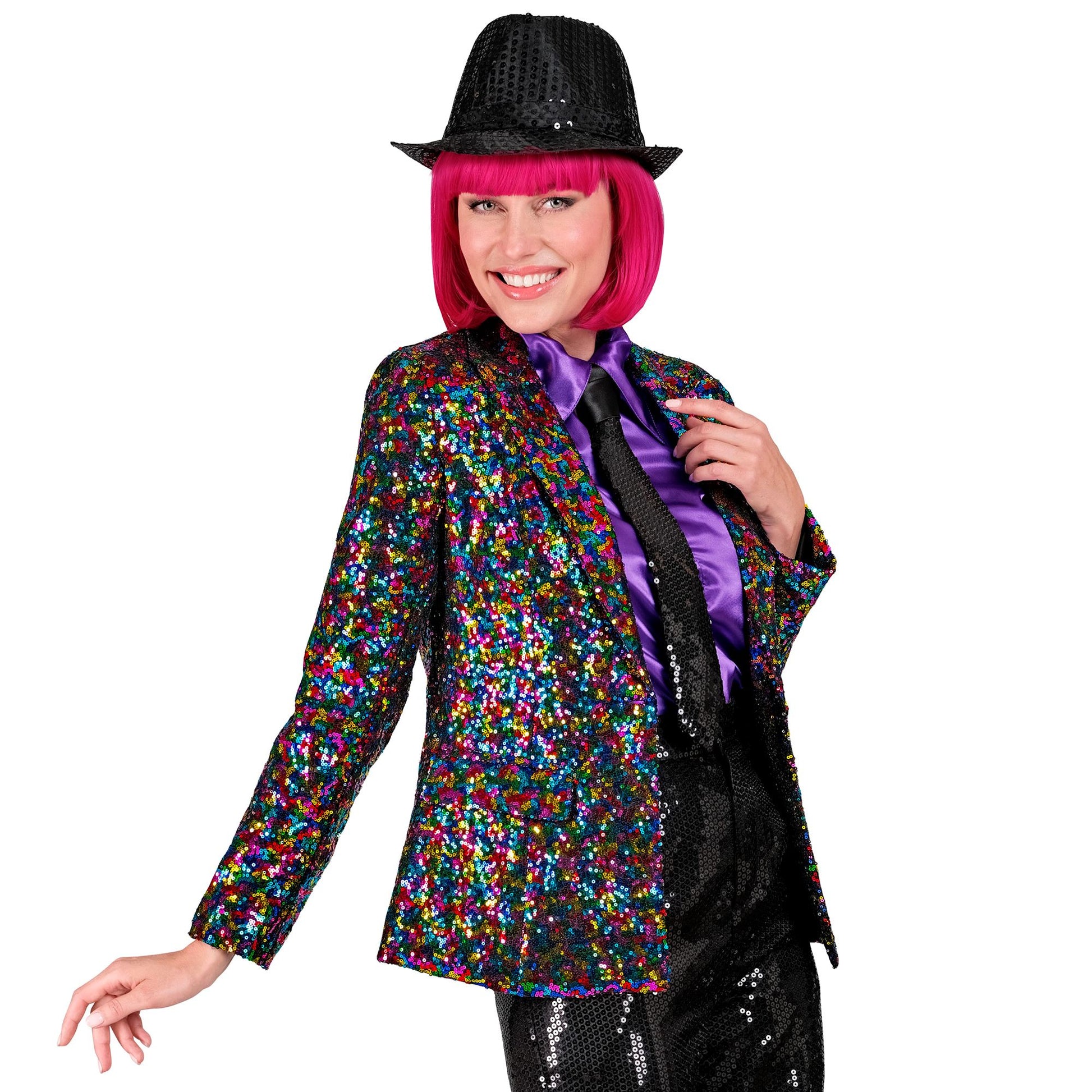 "PARTY FASHION BLAZER" (Pailletten Blazer bunt) – Ansicht 3