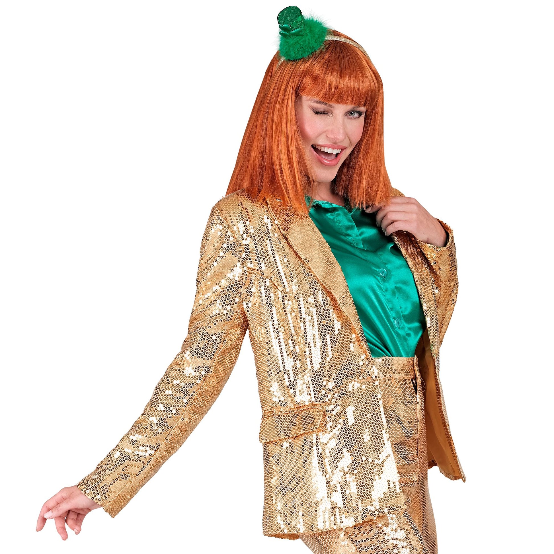 "PARTY FASHION BLAZER" (Pailletten Blazer gold) – Ansicht 4
