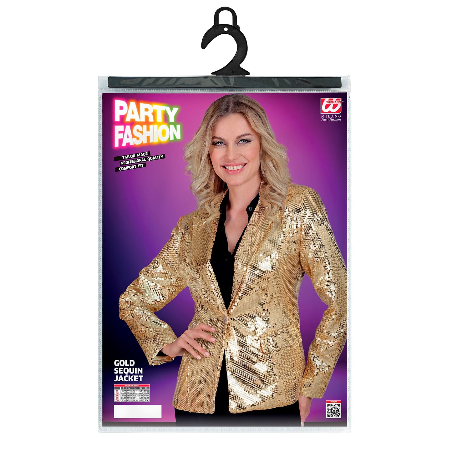 "PARTY FASHION BLAZER" (Pailletten Blazer gold) – Ansicht 5
