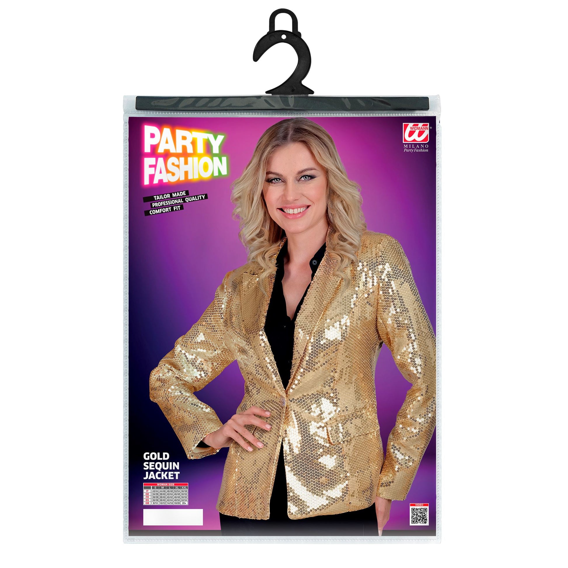 "PARTY FASHION BLAZER" (Pailletten Blazer gold) – Ansicht 5