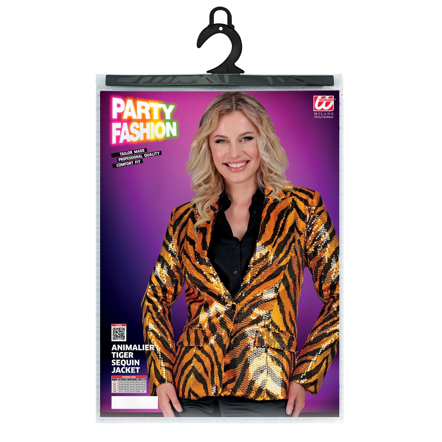 "PARTY FASHION BLAZER" (Pailletten Blazer in Tigermuster) – Ansicht 5
