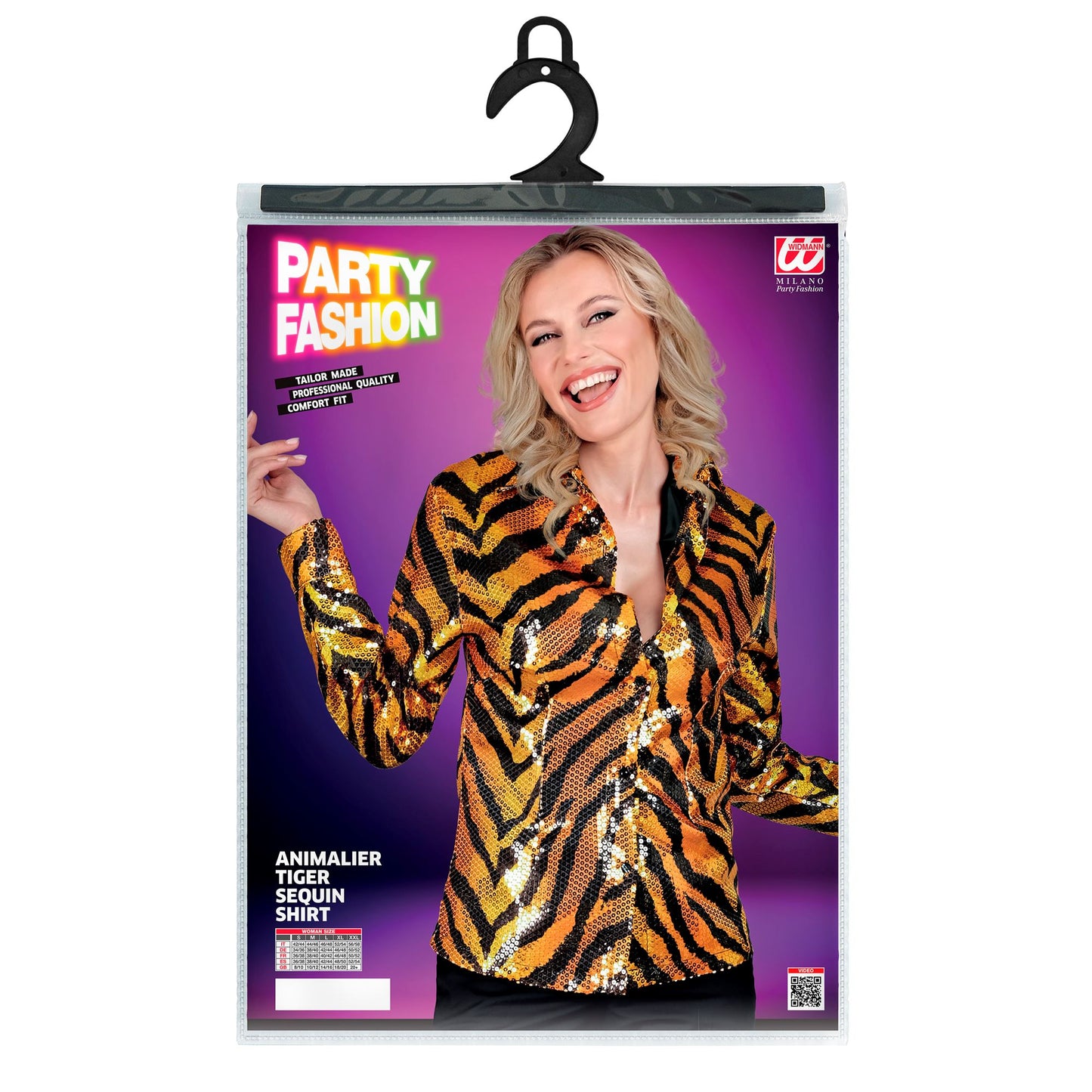 "PARTY FASHION BLUSE" (Paillettenbluse in Tigermuster) – Ansicht 5