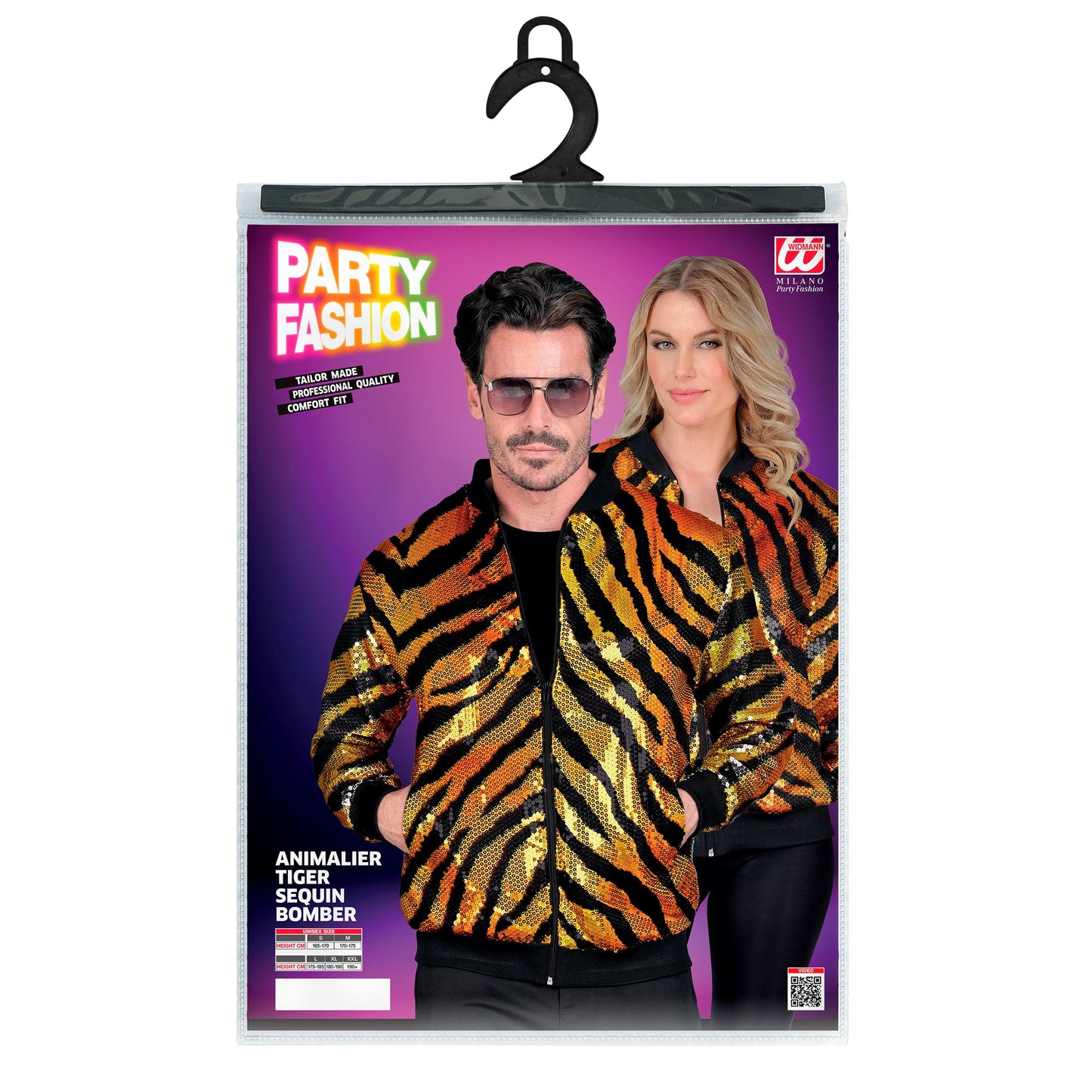 "PARTY FASHION BOMBERJACKE" (Pailletten Bomberjacke in Tigermuster) – Ansicht 4