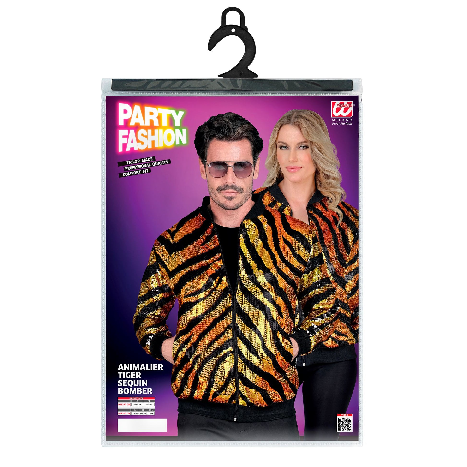 "PARTY FASHION BOMBERJACKE" (Pailletten Bomberjacke in Tigermuster) – Ansicht 4