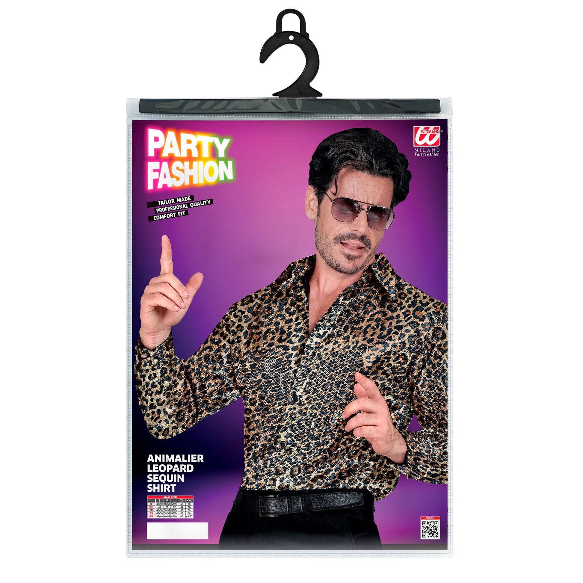 "PARTY FASHION HEMD" (Paillettenhemd in Leopardenmuster) – Ansicht 4