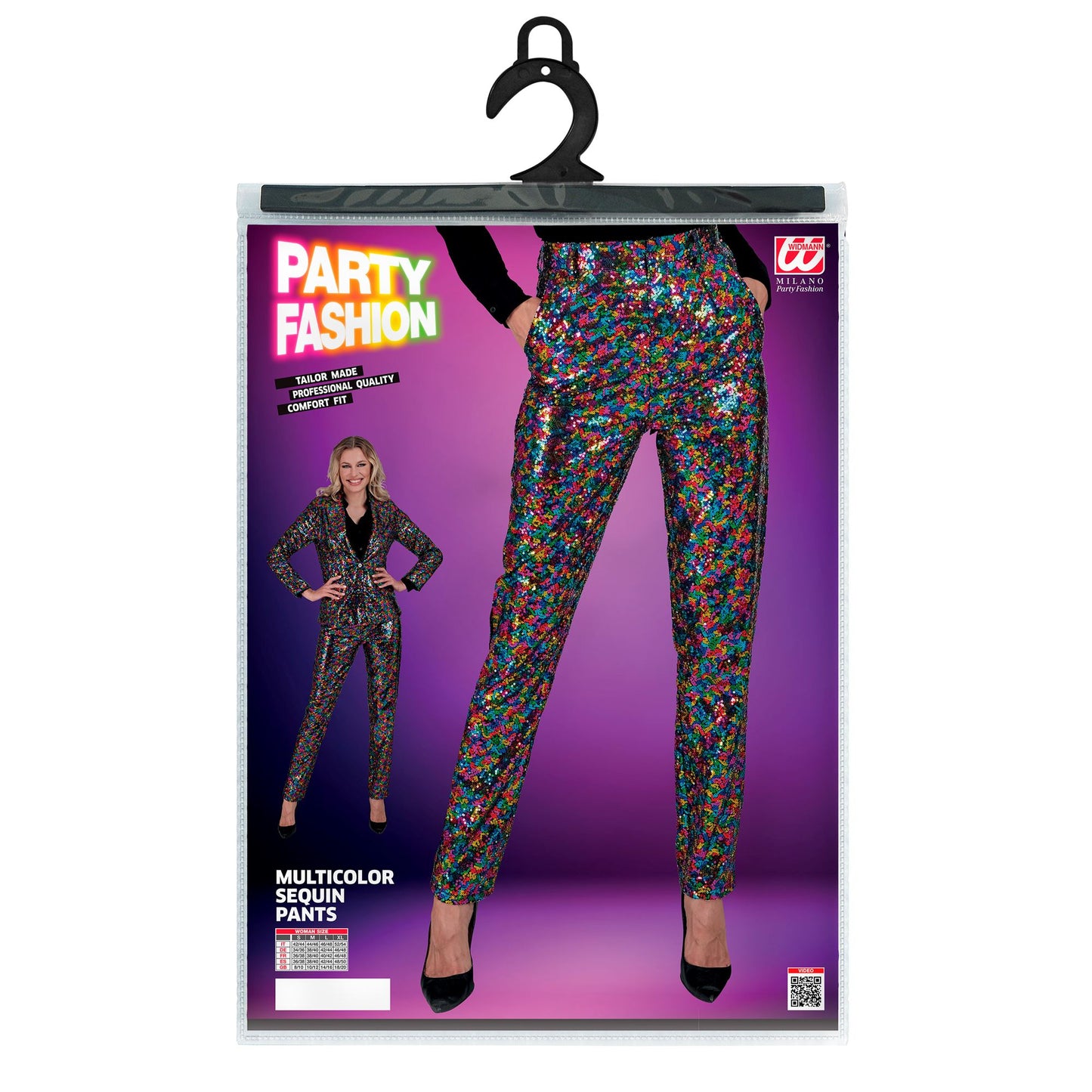 "PARTY FASHION HOSE" (Paillettenhose bunt) – Ansicht 5