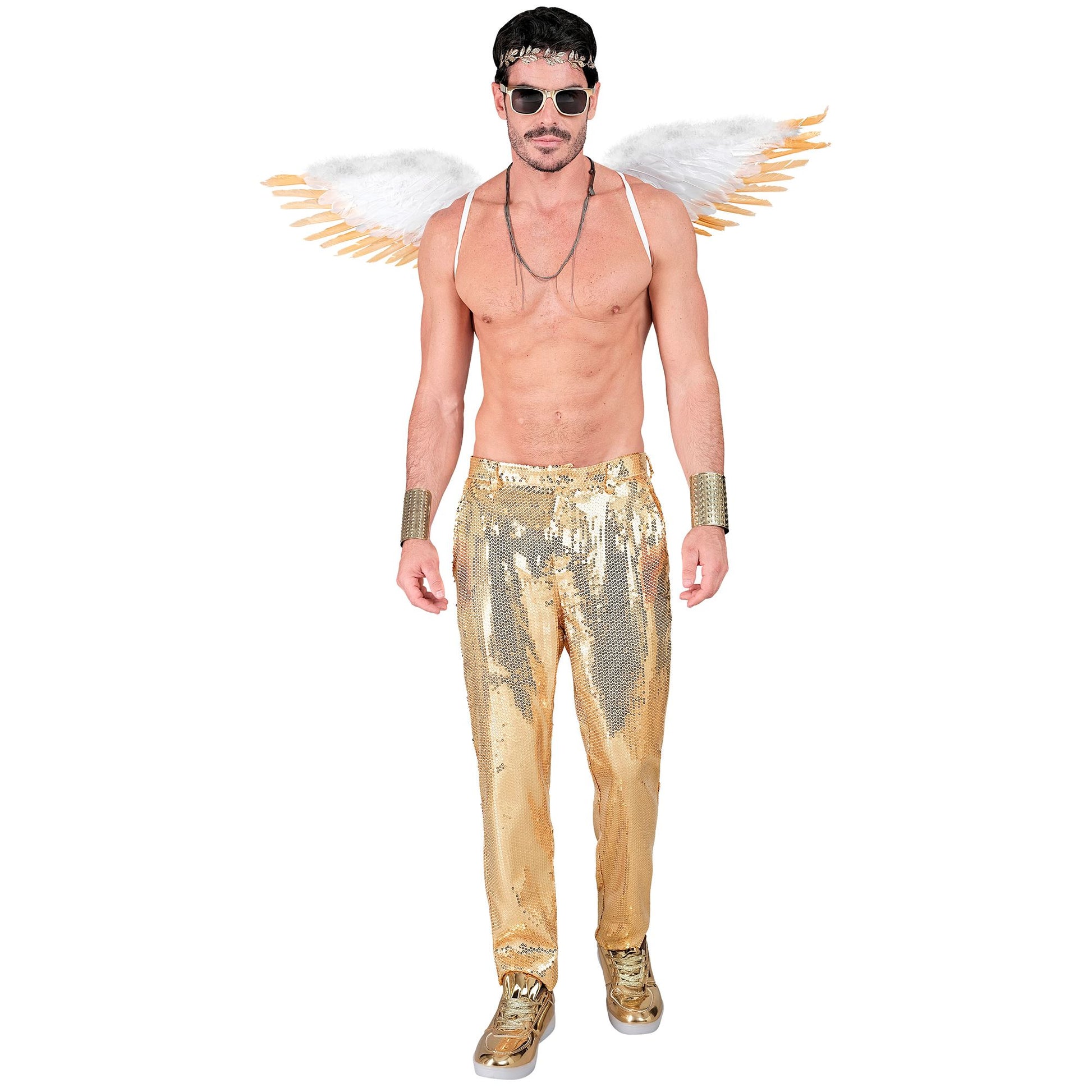 "PARTY FASHION HOSE" (Paillettenhose gold) – Ansicht 3